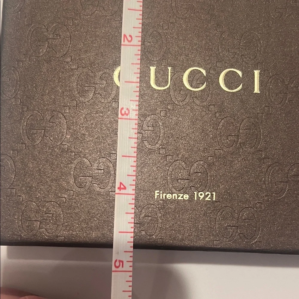 Gucci Dark Brown Embossed Box Empty Great for wallets